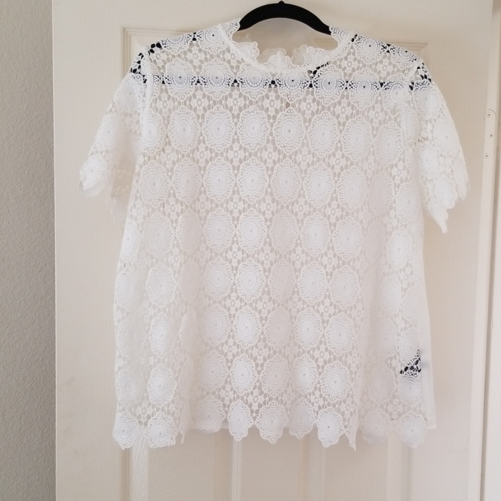 White Lace Blouse